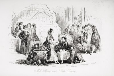 Miss Dorrit and Little Dorrit, illustration from 